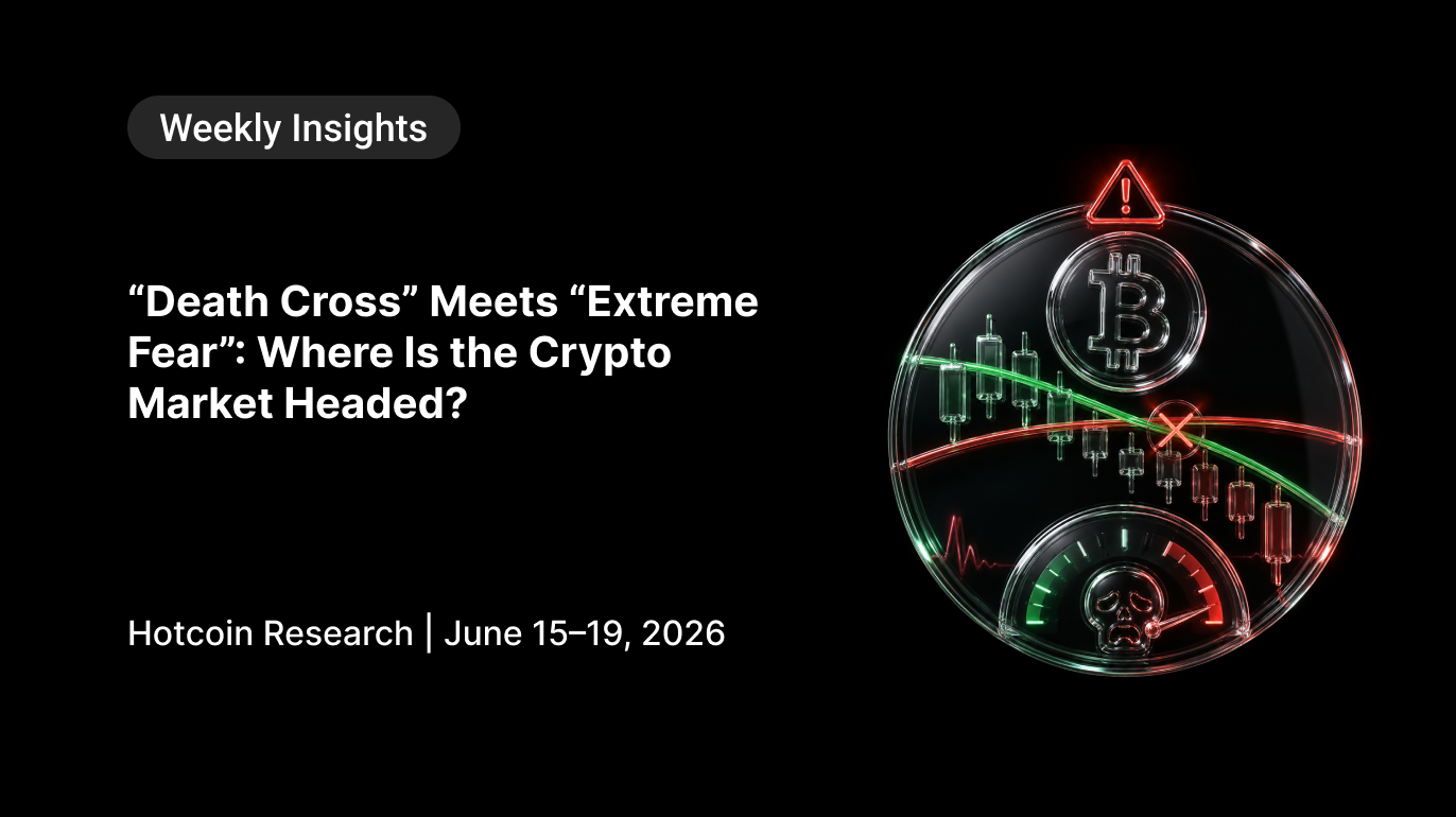 “Death Cross” Meets “Extreme Fear”: Where Is the Crypto Market Headed? Hotcoin Research | June 15–19, 2026
